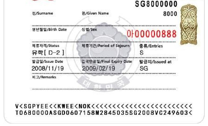 Visa Hàn D2
