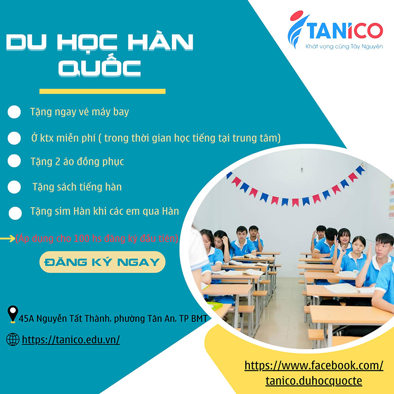 Đơn vị tư vấn du học Dak Lak Tanico