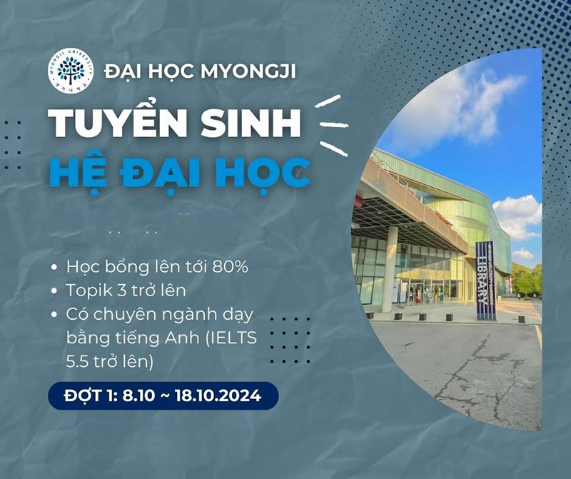 Tuyển sinh đại học Myongji