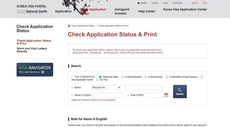 Bấm search tra cứu thông tin